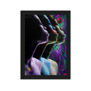 Framed matte paper poster