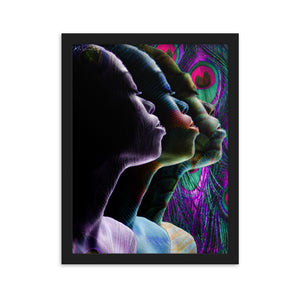 Framed matte paper poster