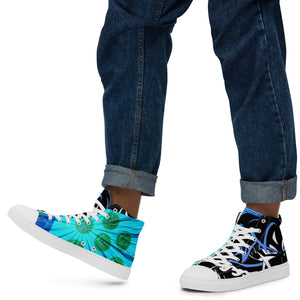 Men’s high top canvas shoes